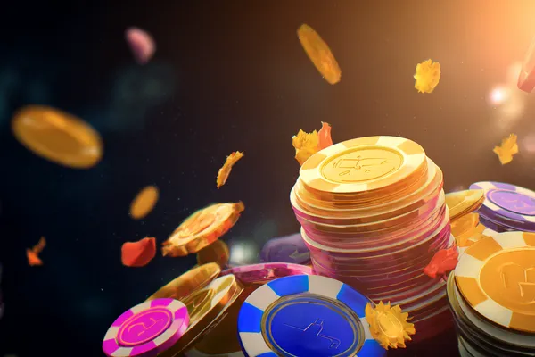 6777BET Casino — Step inside our high-end casino experience A glamorous woman holding casino chips in a neon-lit environment, representing the premium online casino atmosphere of 6777BET.